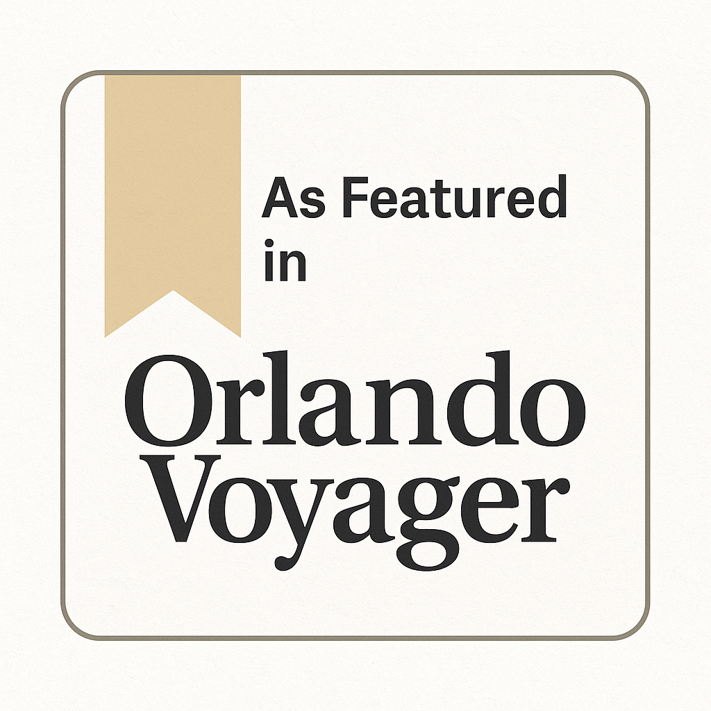As Featured in OrlandoVoyager badge for Reviv Beauty Med Spa