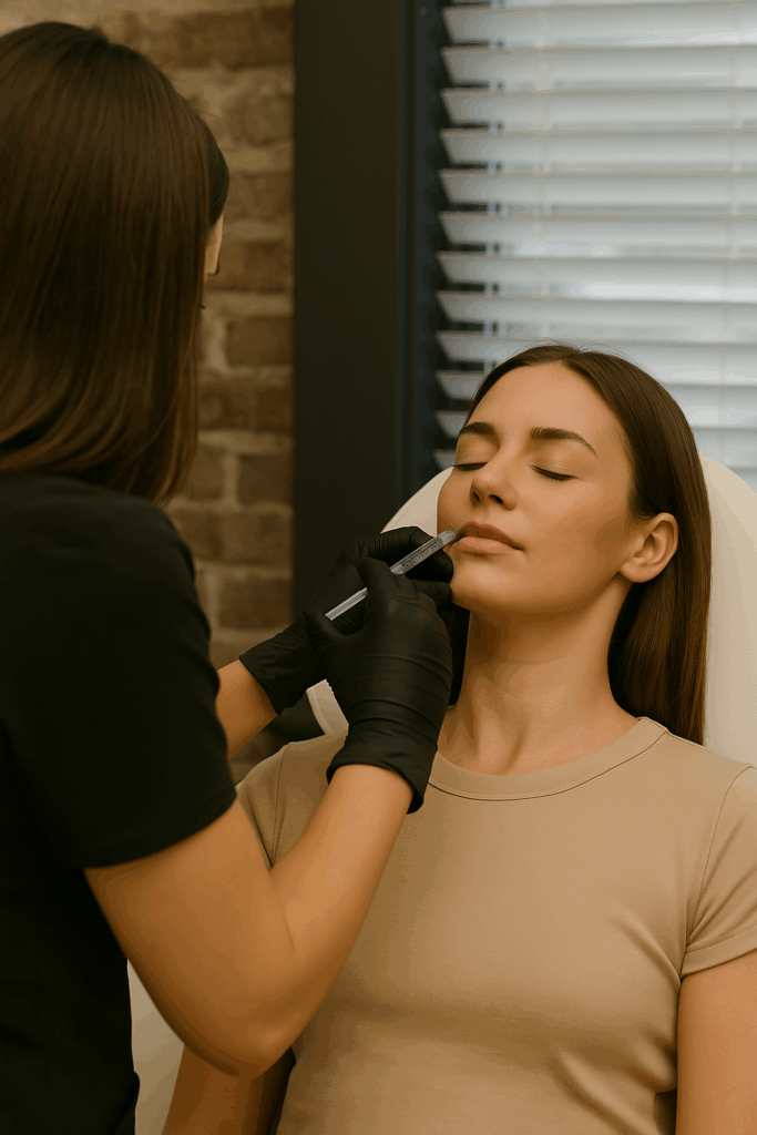 Lip contouring filler treatment at Reviv Beauty Med Spa in Sanford, FL