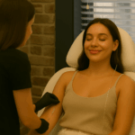 Client receiving Radiance IV Therapy drip at Reviv Beauty Med Spa in Sanford FL for skin glow and wellness